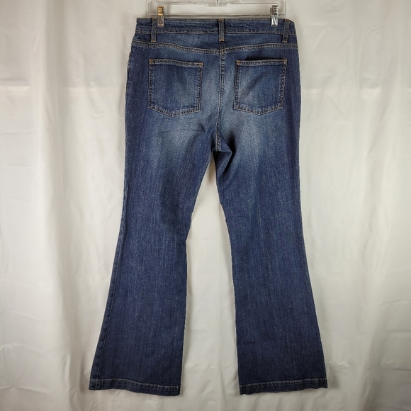 Boden Womens Boot Cut Flare Leg Denim Blue Jeans Plus Size 16 Long - Picture 13 of 13